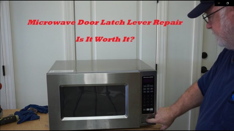 How To Fix Microwave Door Push Button